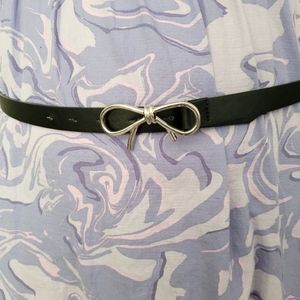 TORRID SILVER TIE BELT BLACK  TORRID SIZE 2